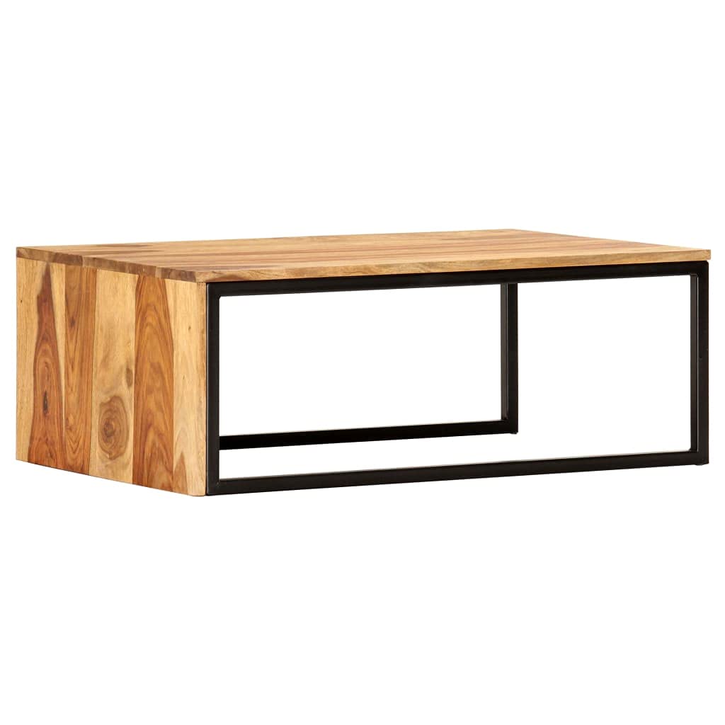 2 pcs Solid Sheesham Wood Nesting Coffee Table X640
