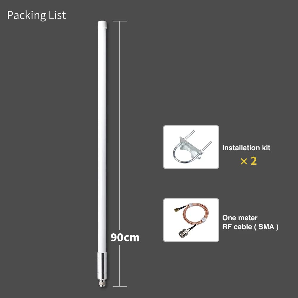 915MHz 8dBi Omni-Directional LoRa Gateway Antenna W9804