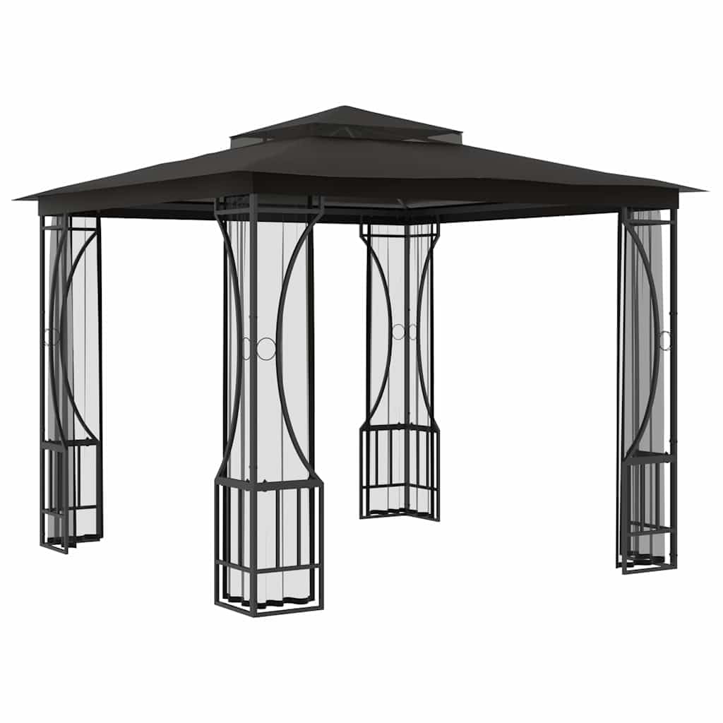 9.8'x9.8' Pop Up Outdoor Gazebo with Mosquito Netting X3608