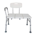 Adjustable Transfer Bench with Back & Arm W7382