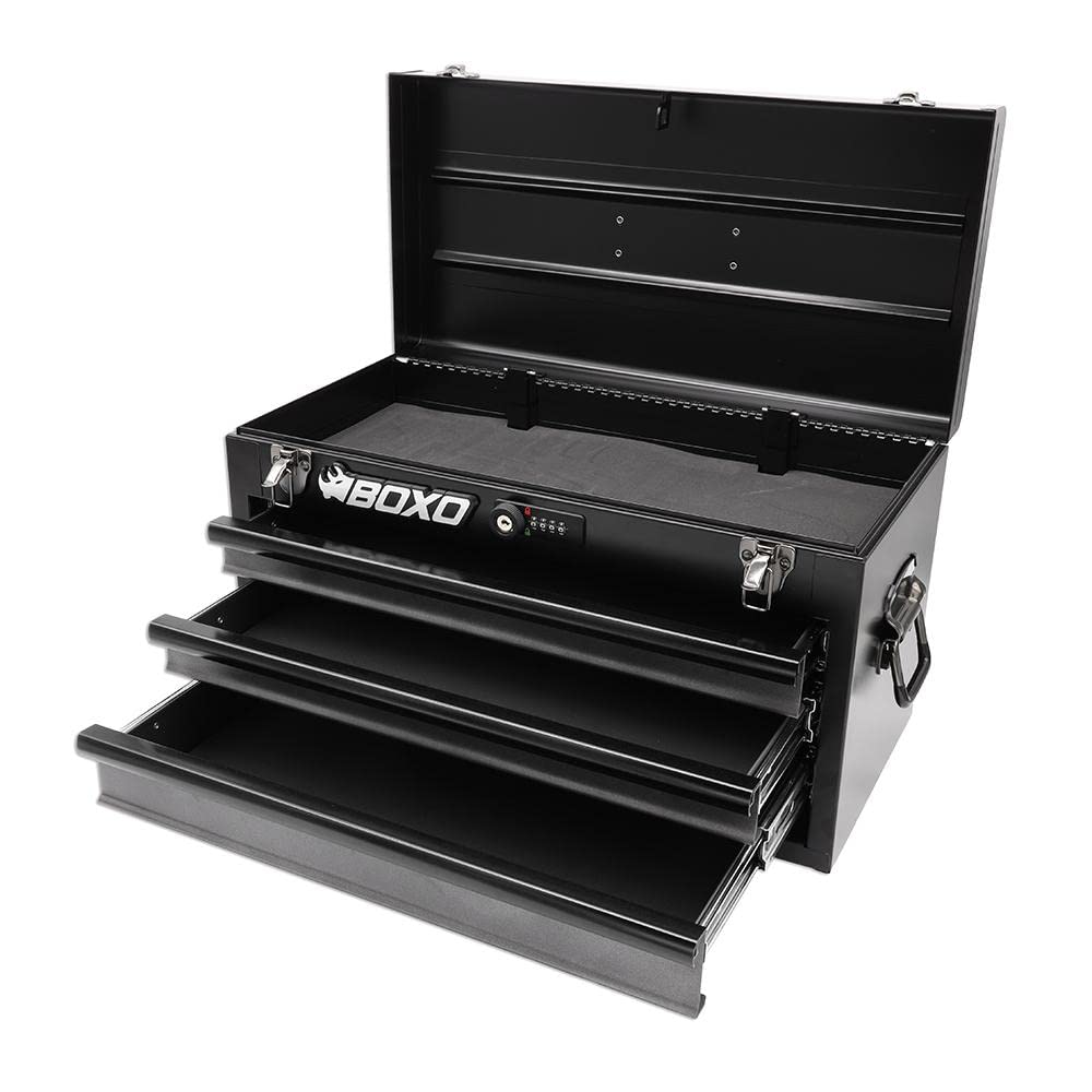3-Drawer Steel Toolbox with Ball Bearing Drawers N603382