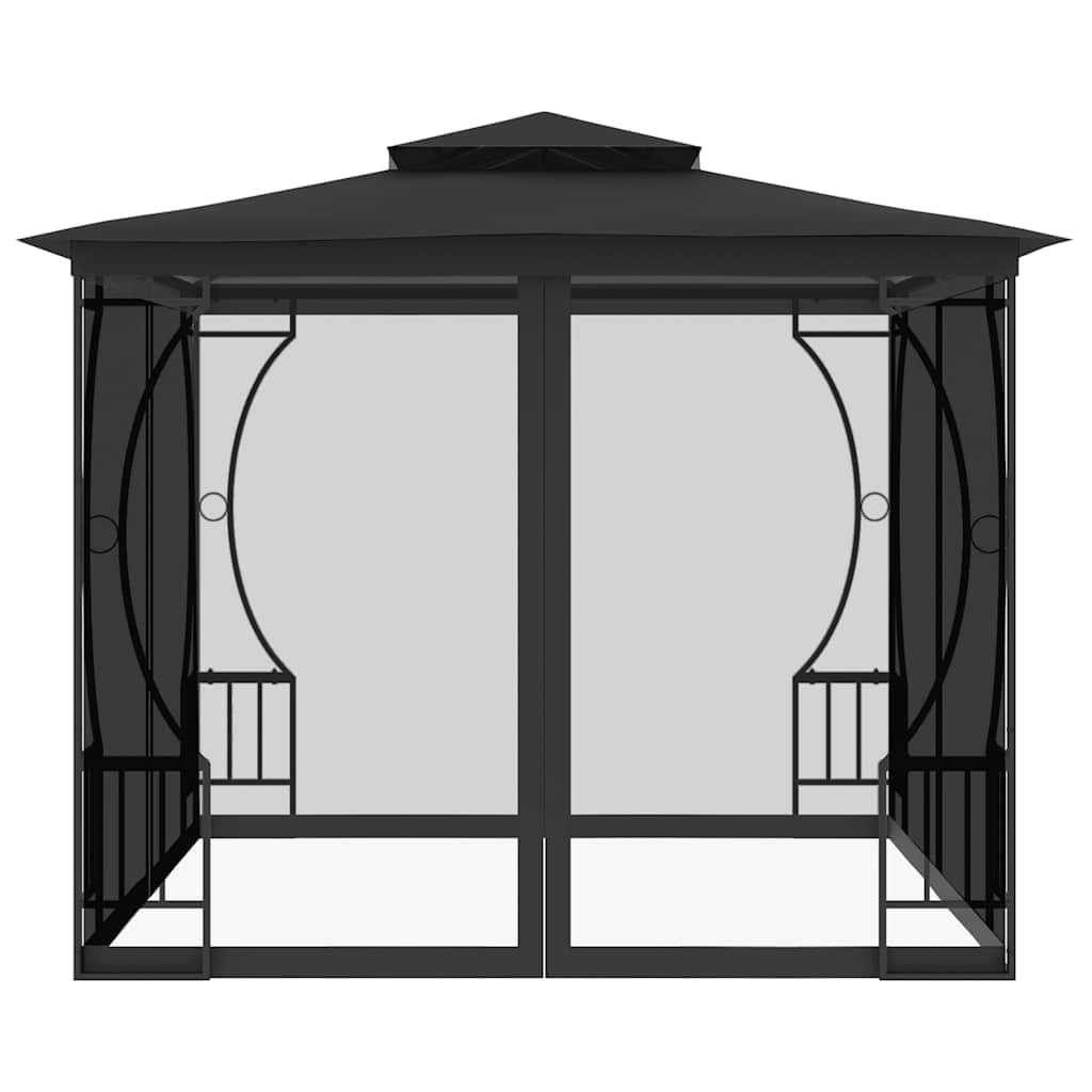 9.8'x9.8' Pop Up Outdoor Gazebo with Mosquito Netting X3608