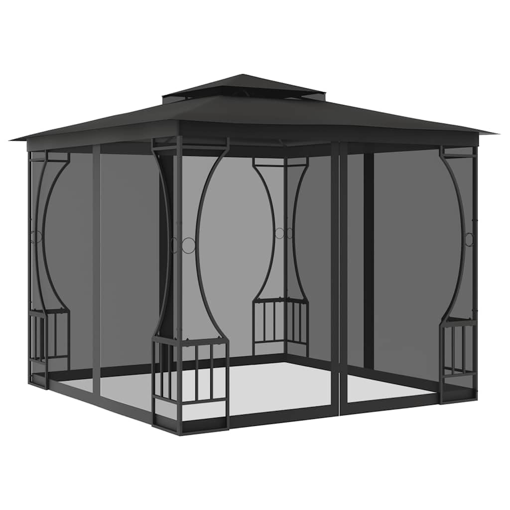 9.8'x9.8' Pop Up Outdoor Gazebo with Mosquito Netting X3608