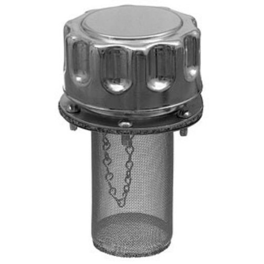 Chrome Hydraulic Filler-Strainer Breather Cap W7483