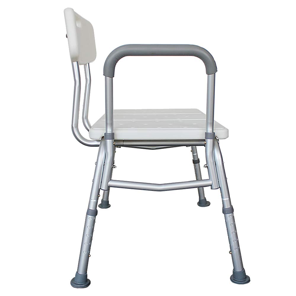Adjustable Transfer Bench with Back & Arm W7382