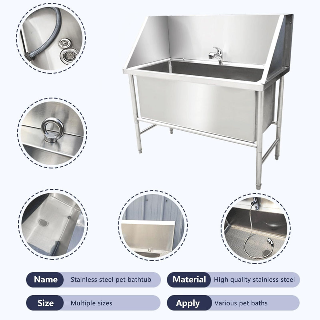 Stainless Steel Pet Grooming Bath Tub Q67375