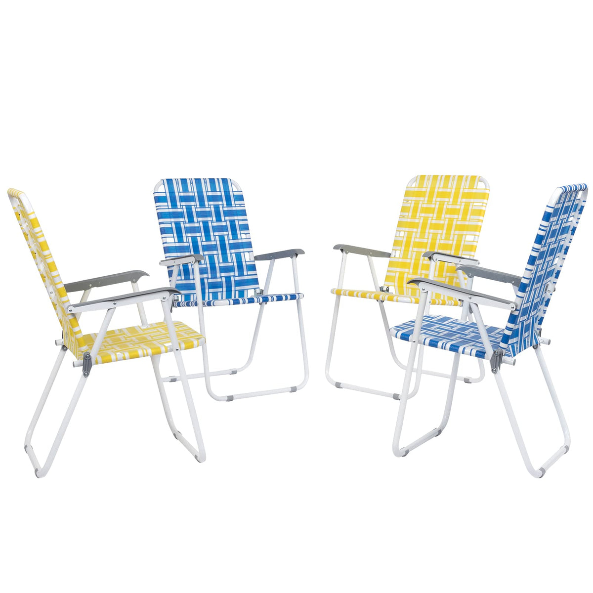 Folding Webbed Lawn Beach Chair I523