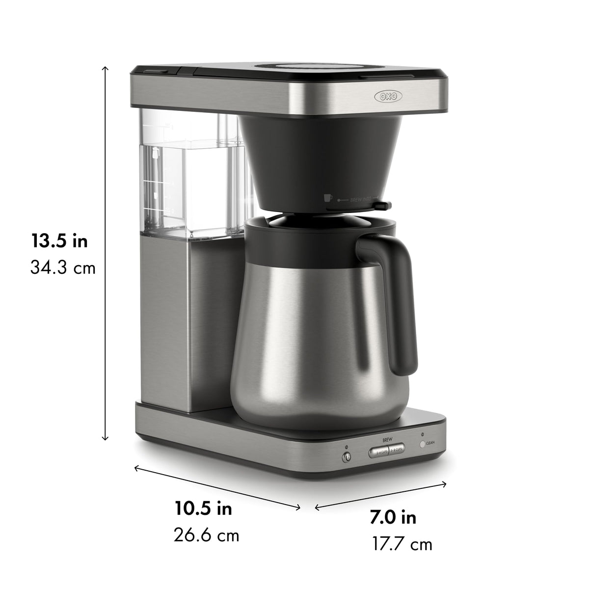 8-Cup Stainless Steel Thermal Carafe Coffee Maker E6336
