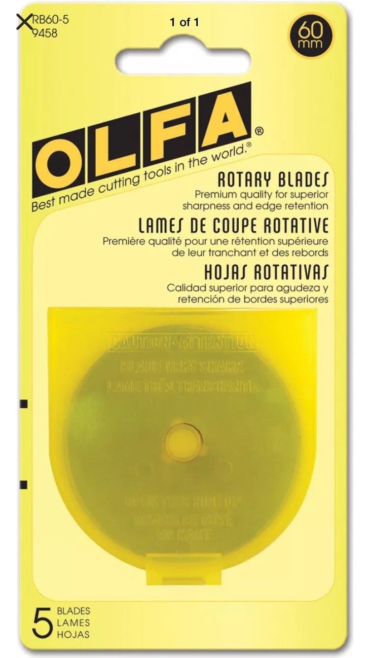 Rotary Blade Refill 5 per Package 60 Millimeters R892
