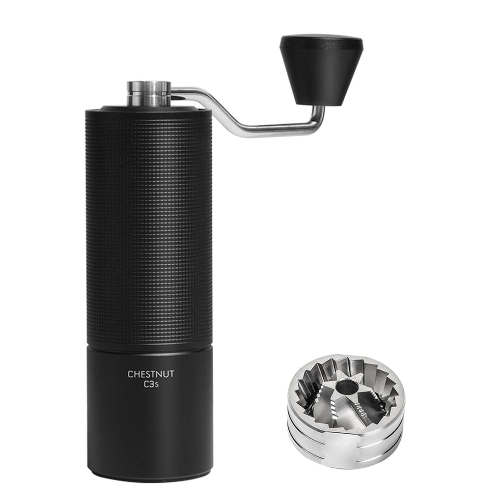 Manual Coffee Grinder Stainless Steel Conical Burr Black A99061