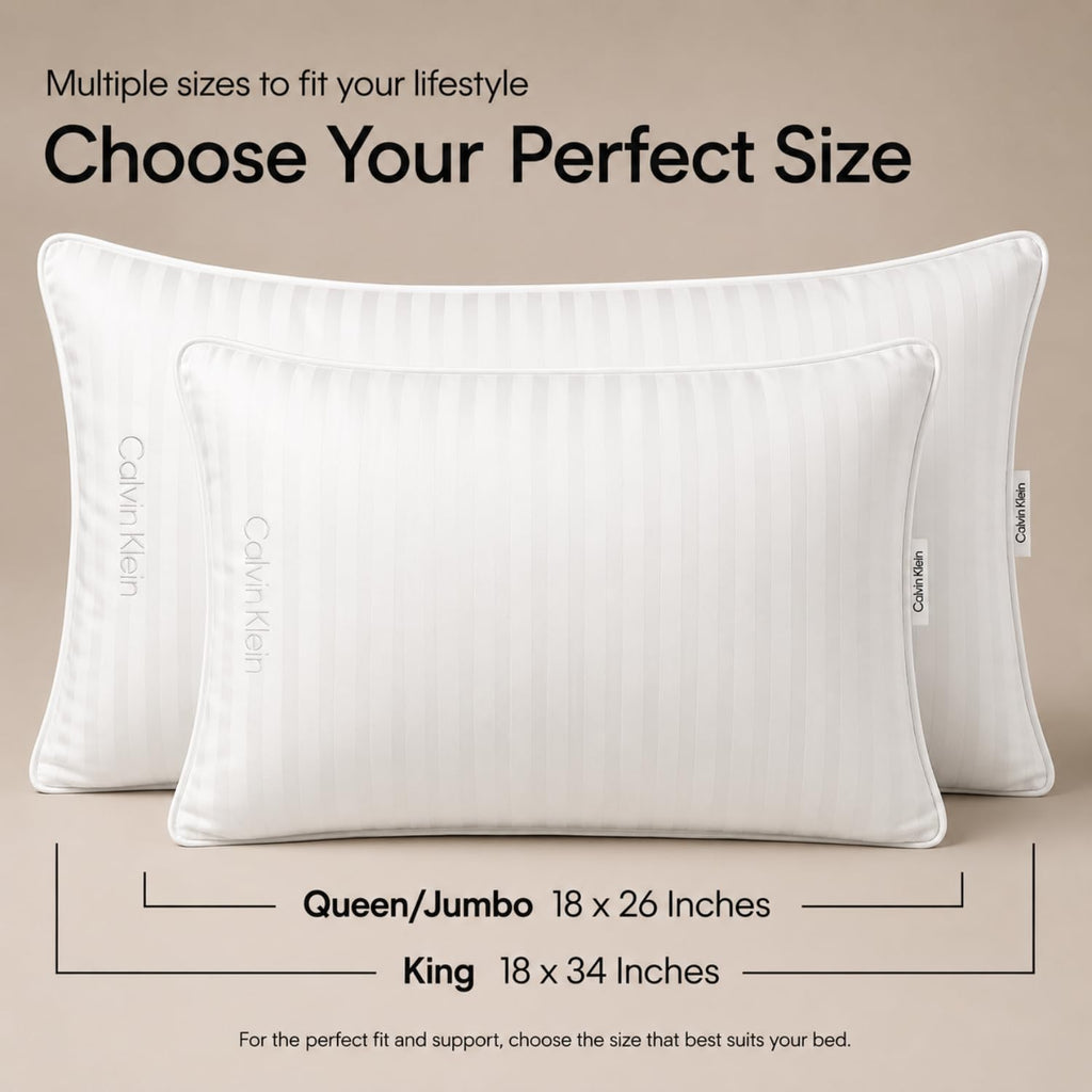 King Size Set of 2 Medium Soft Bed Pillows K974658