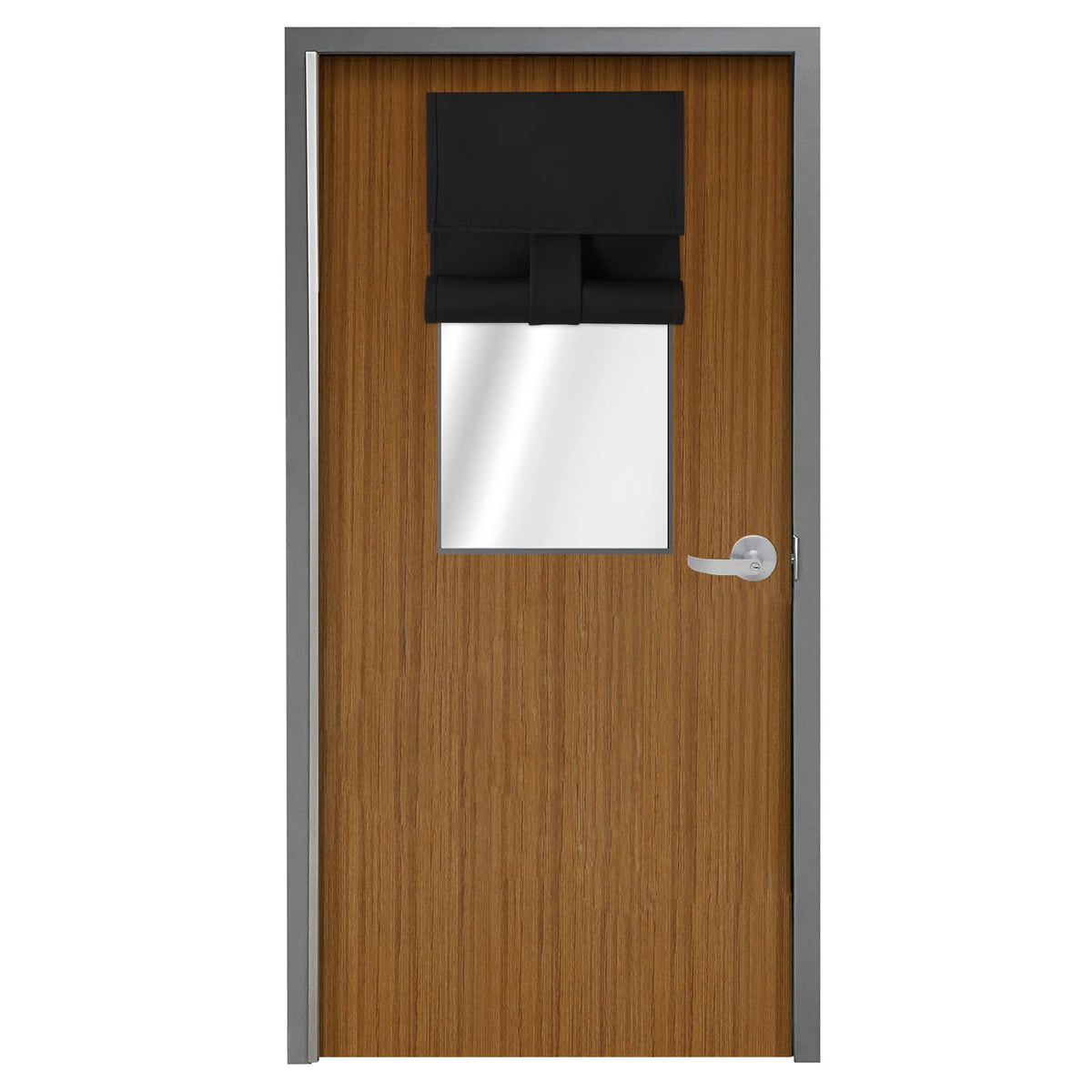 Blackout Door Curtain 8W x 36L Black 1 Panel W7607