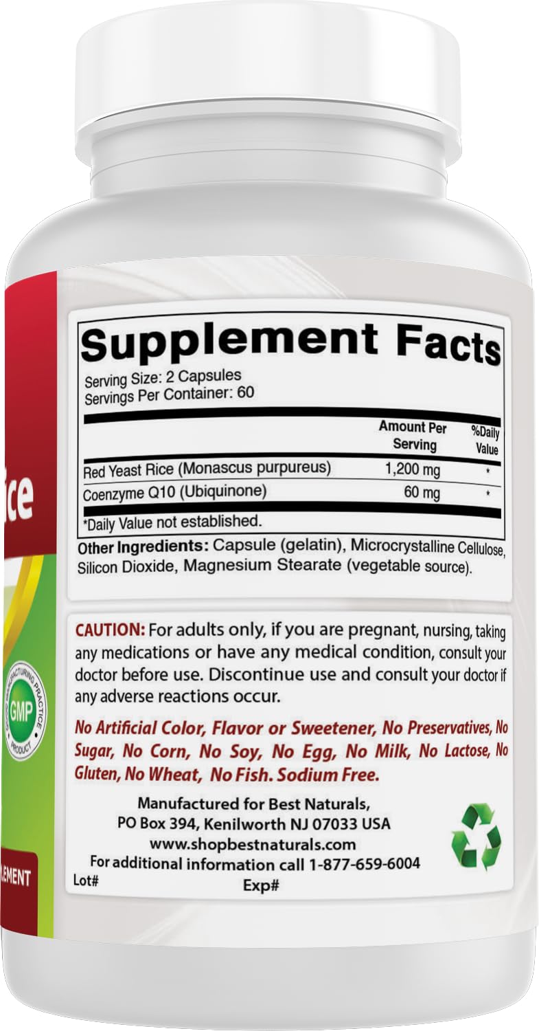 Red Yeast Rice with CoQ10 120 Capsules M4566