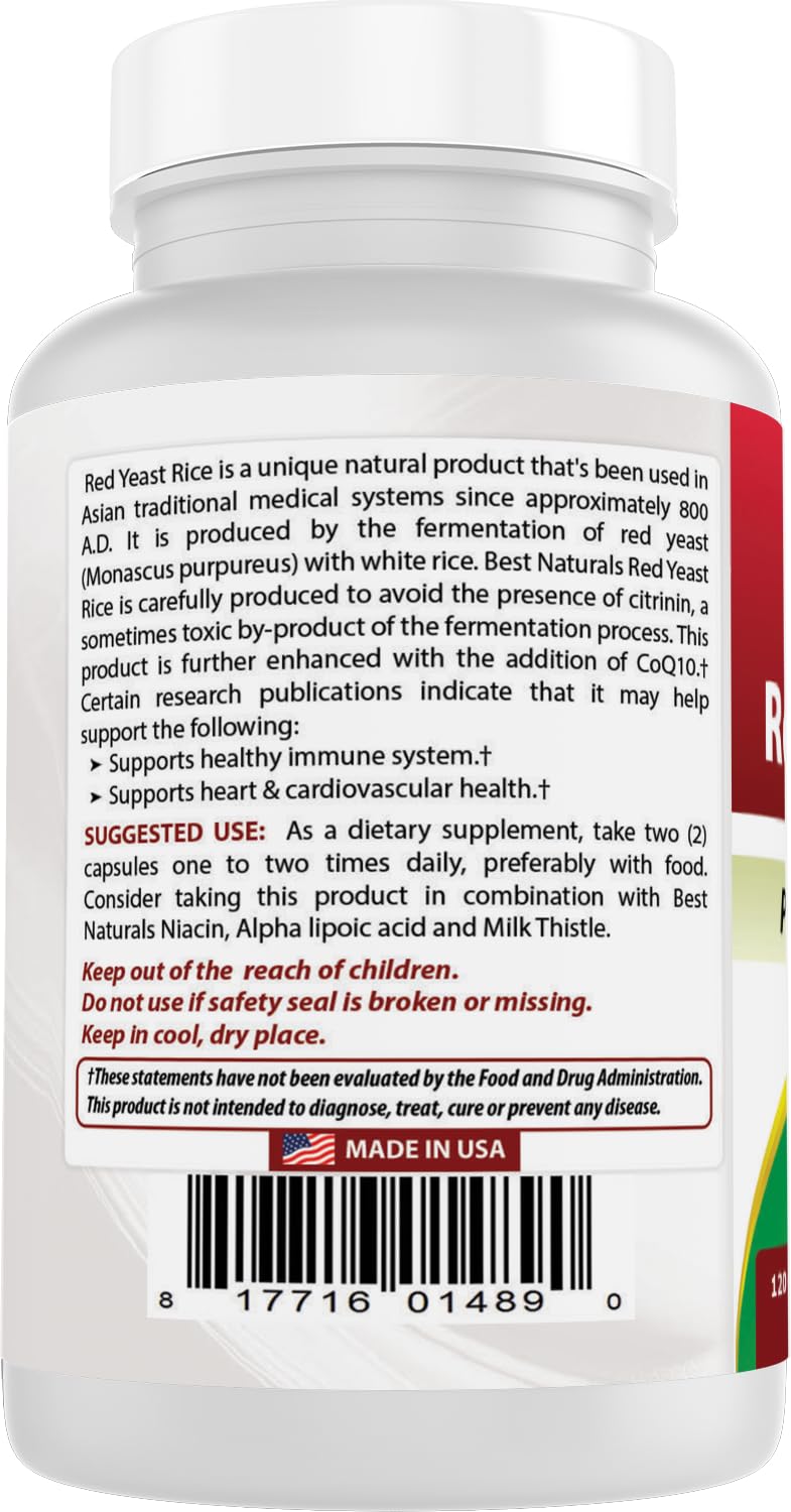 Red Yeast Rice with CoQ10 120 Capsules M4566