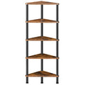 5-Tier Corner Bookshelf with Metal Frame Q60135