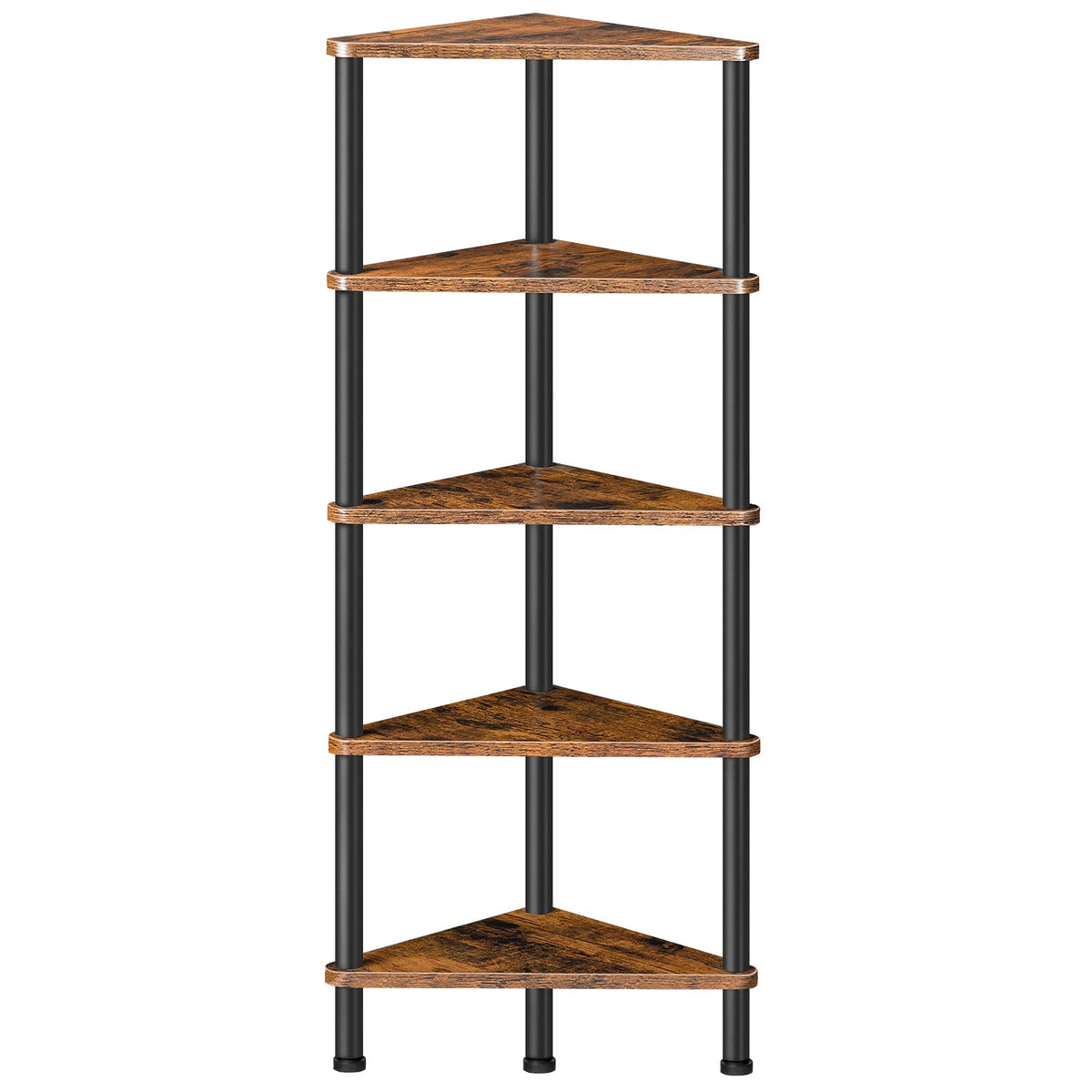5-Tier Corner Bookshelf with Metal Frame Q60135