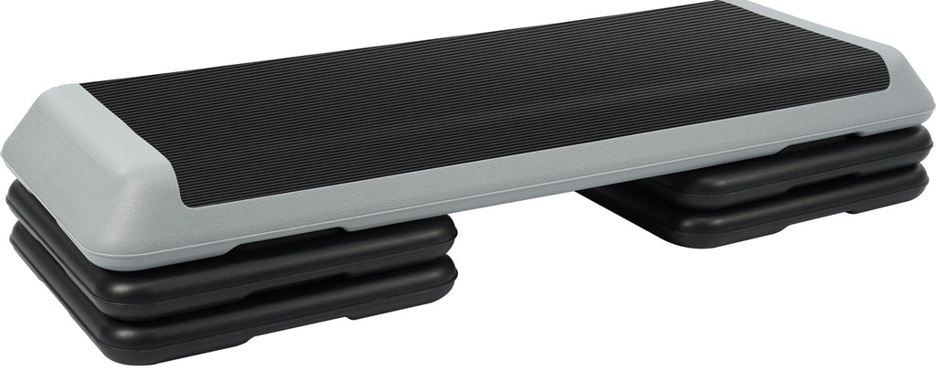 Adjustable Step Aerobic Platform with 4 Stackable Risers J74867