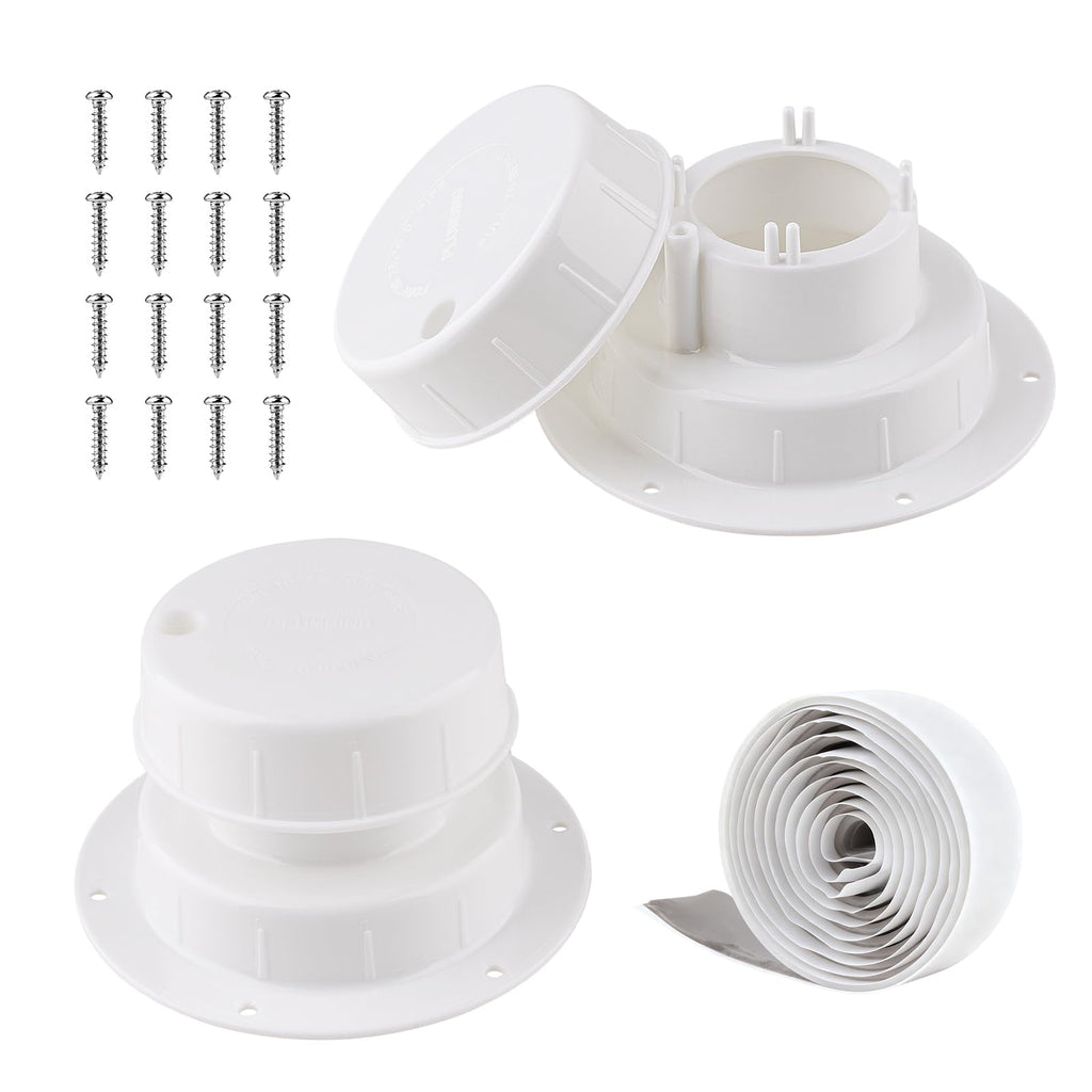 RV Plumbing Vent Covers with Screws, 2 Pack Y38157