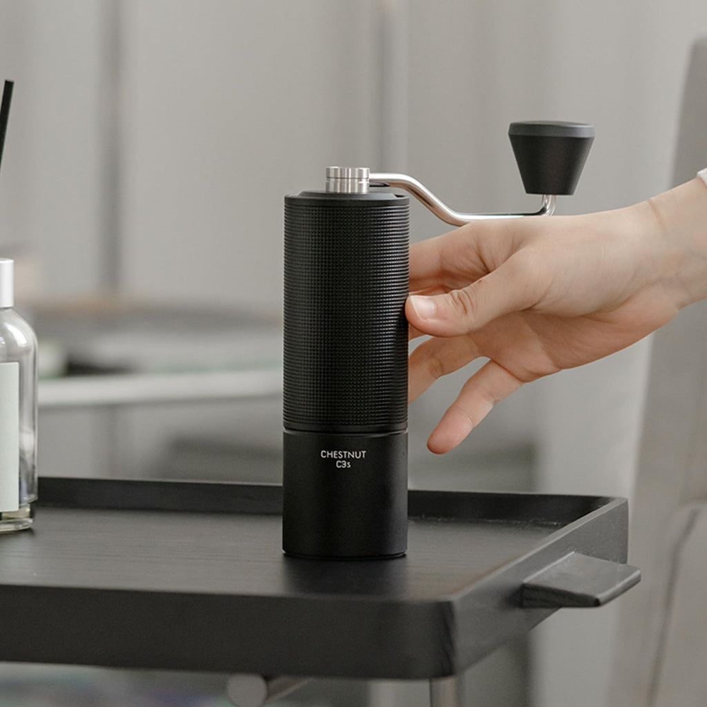 Manual Coffee Grinder Stainless Steel Conical Burr Black A99061