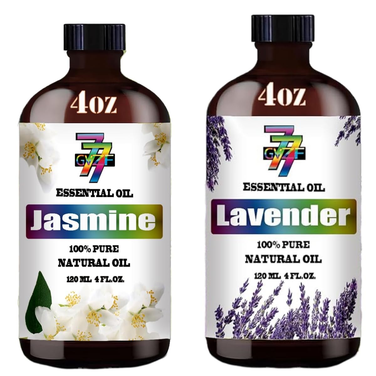 4 Fl Oz Lavender and Jasmine Essential Oil Set V216869