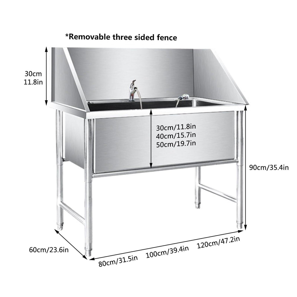Stainless Steel Pet Grooming Bath Tub Q67375