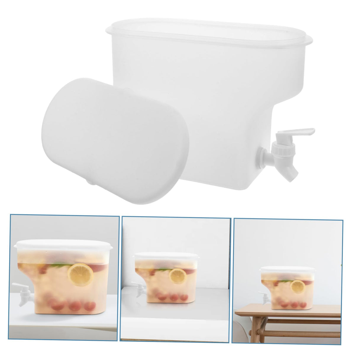 Water Jug with Faucet 3.5L PP Large Capacity Y10240