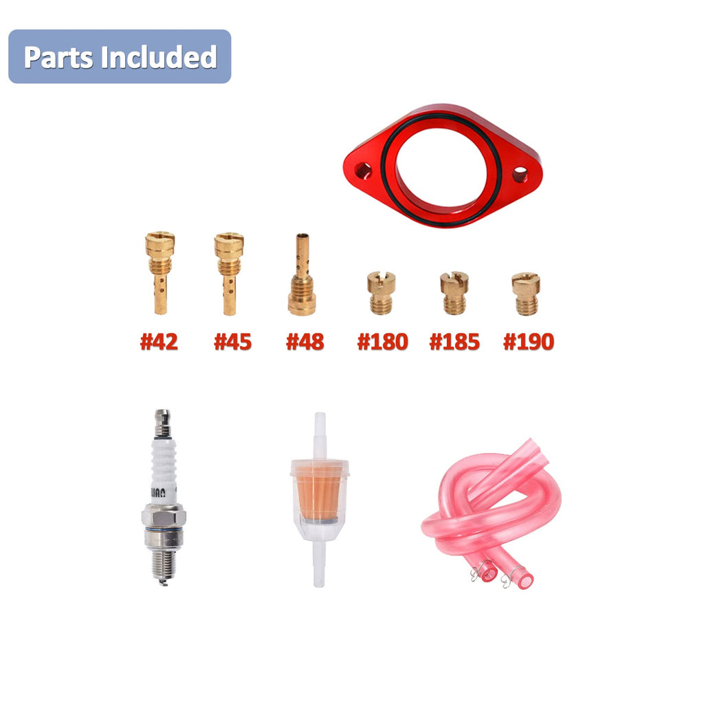CV40 Carburetor & Intake Manifold Red O3411