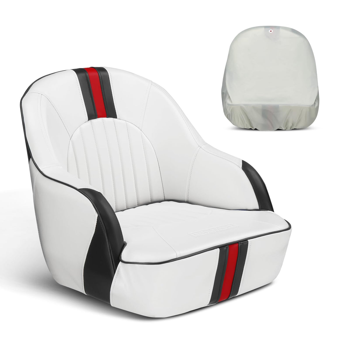 Pontoon Boat Captain Bucket Seat with Cover R818