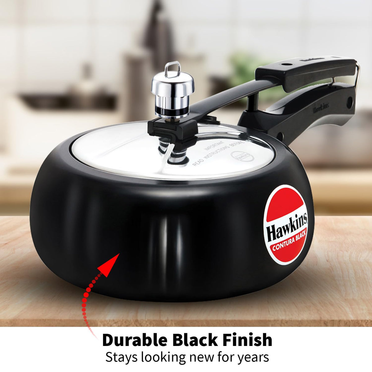 Hard Anodised 2-Liter Pressure Cooker I903630
