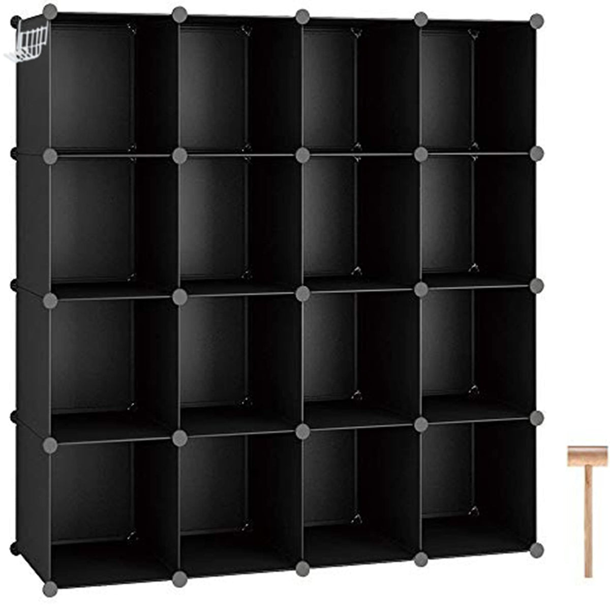16 Cube Black Storage Organizer X834