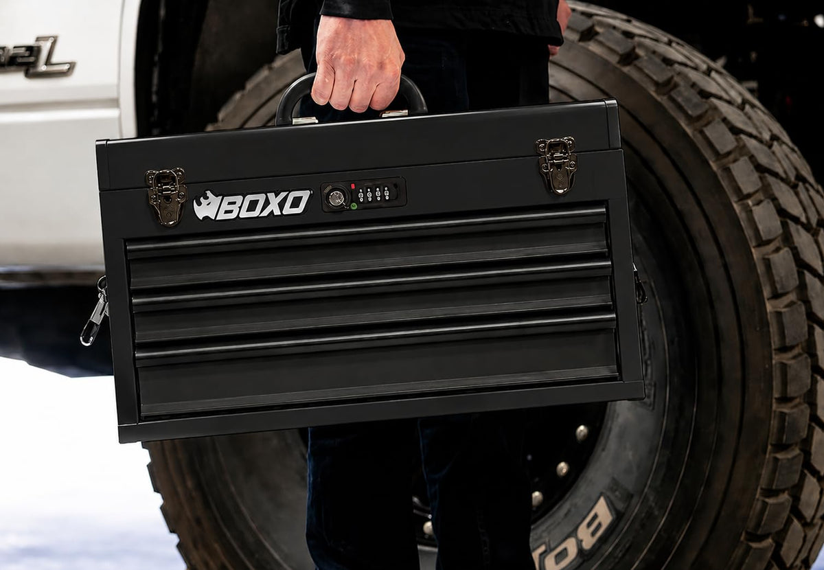 3-Drawer Steel Toolbox with Ball Bearing Drawers N603382