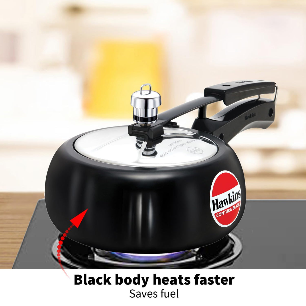Hard Anodised 2-Liter Pressure Cooker I903630