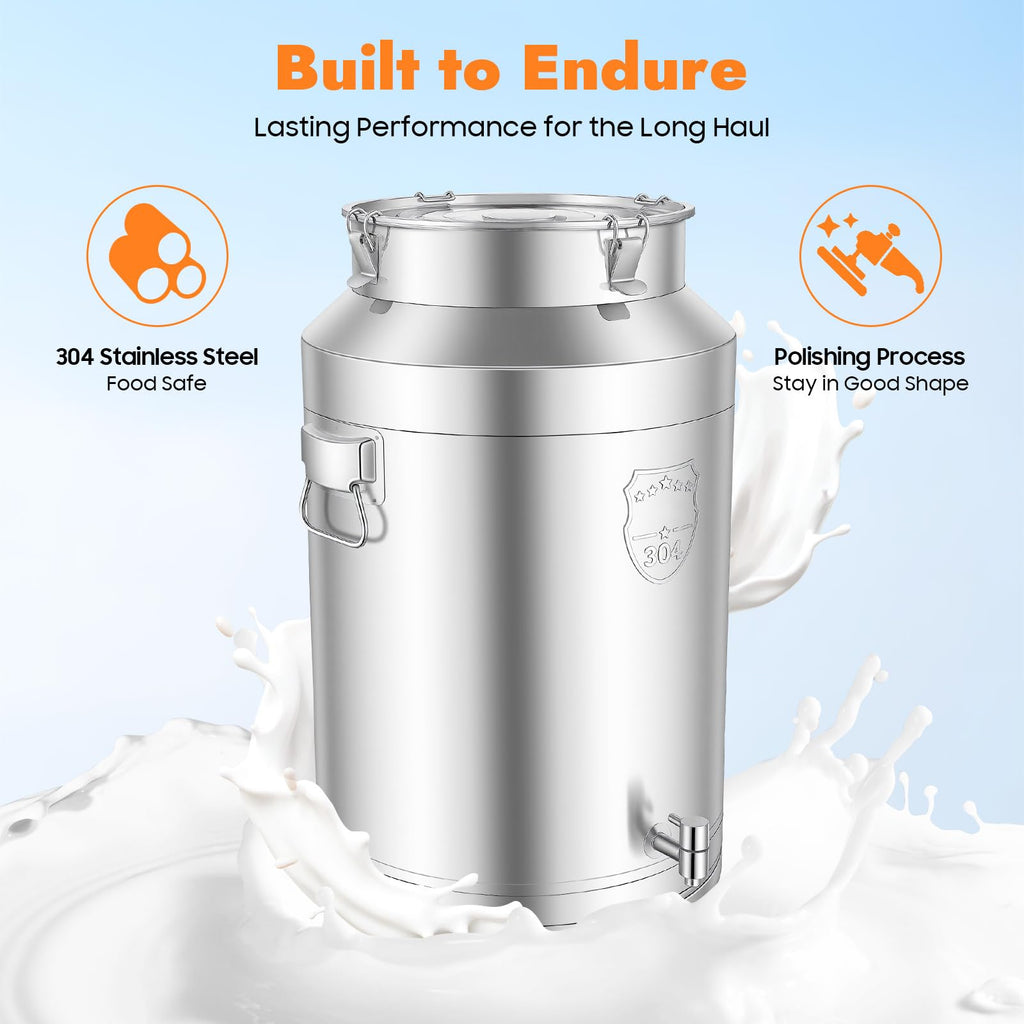 304 Stainless Steel 76L Sealed Bucket with Faucet L263