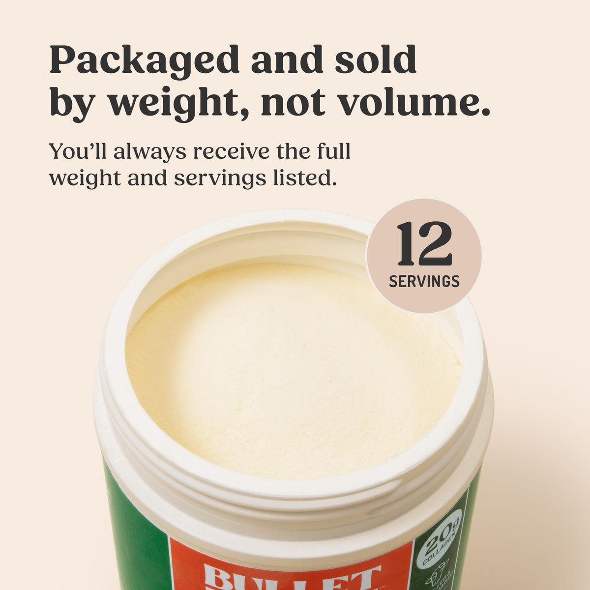 Unflavored Collagen Peptides Powder 8.5 Ounces E4662