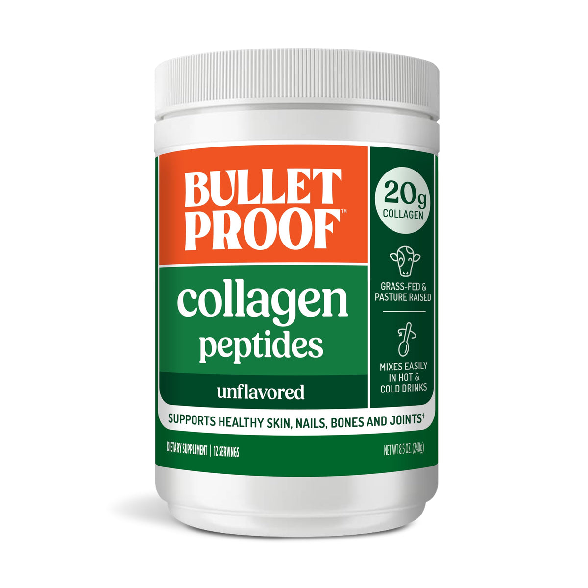 Unflavored Collagen Peptides Powder 8.5 Ounces E4662