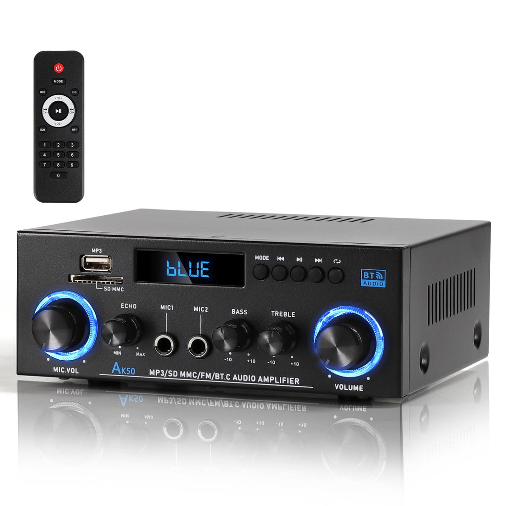 Bluetooth 5.0 2 Channel 400W Stereo Amplifier M10567