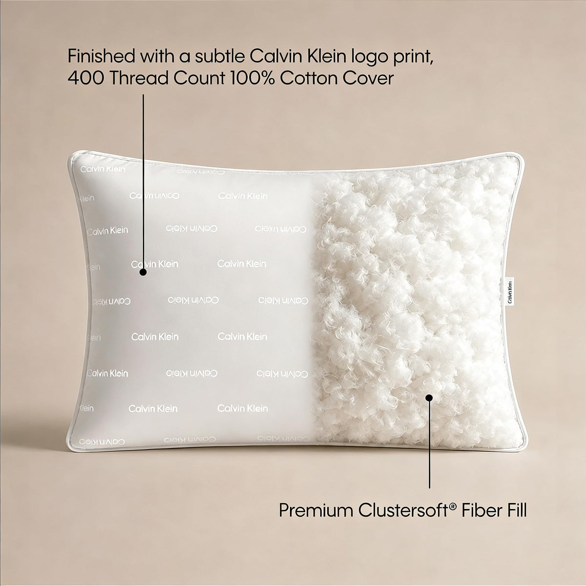 Queen Size Set of 2 Medium Soft Pillows X107094