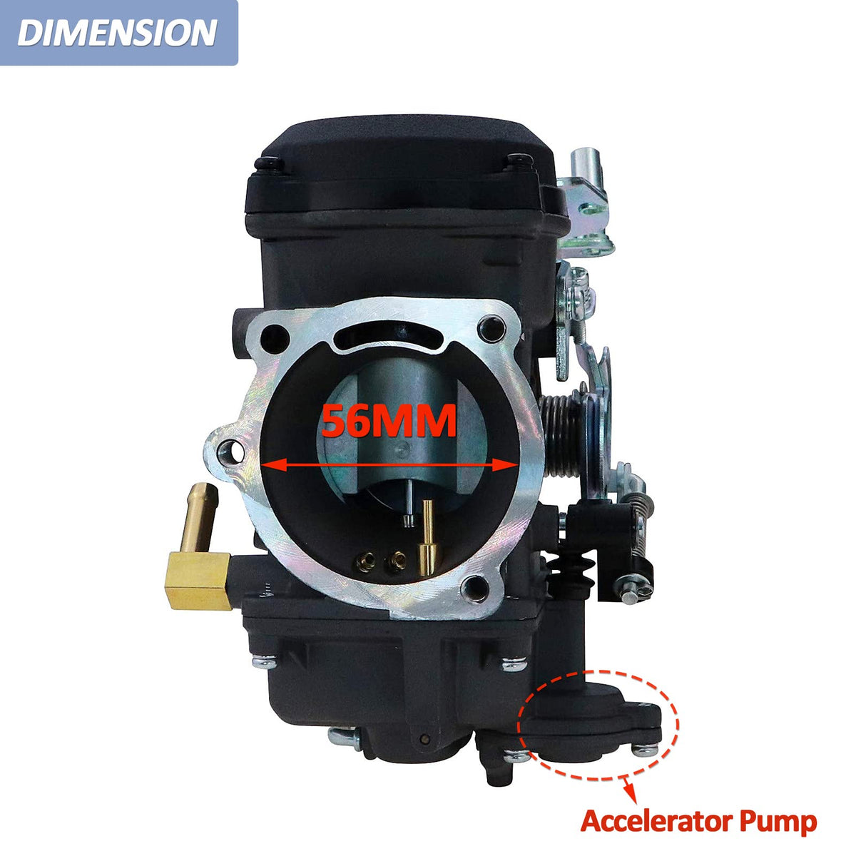 CV40 Carburetor & Intake Manifold Red O3411