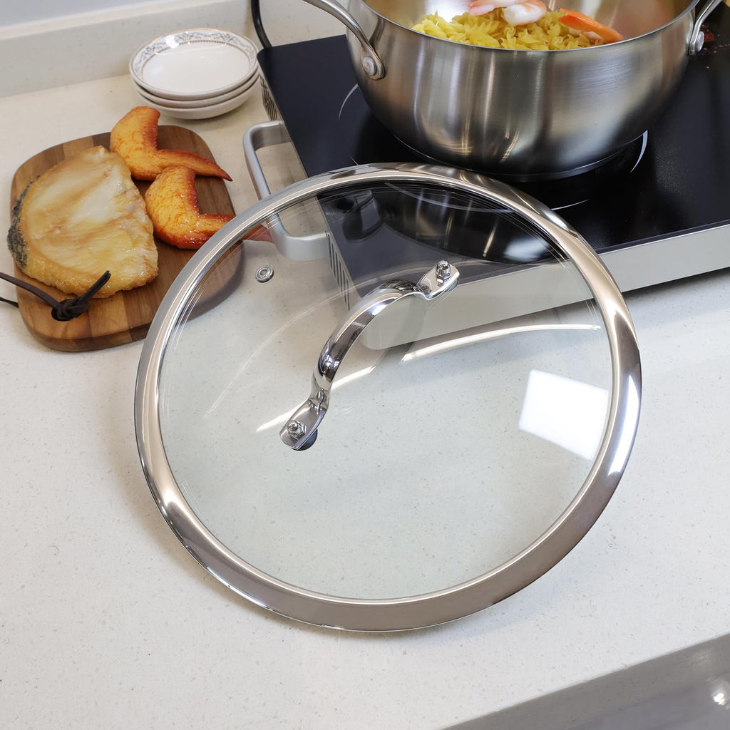 10 Inch Clear Glass Pot Lid N695