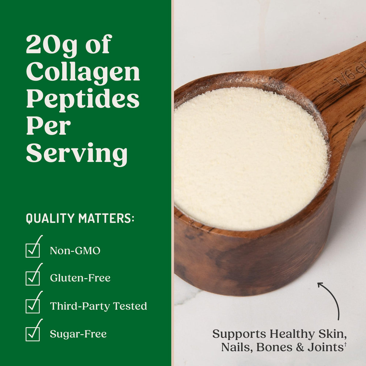 Unflavored Collagen Peptides Powder 8.5 Ounces E4662