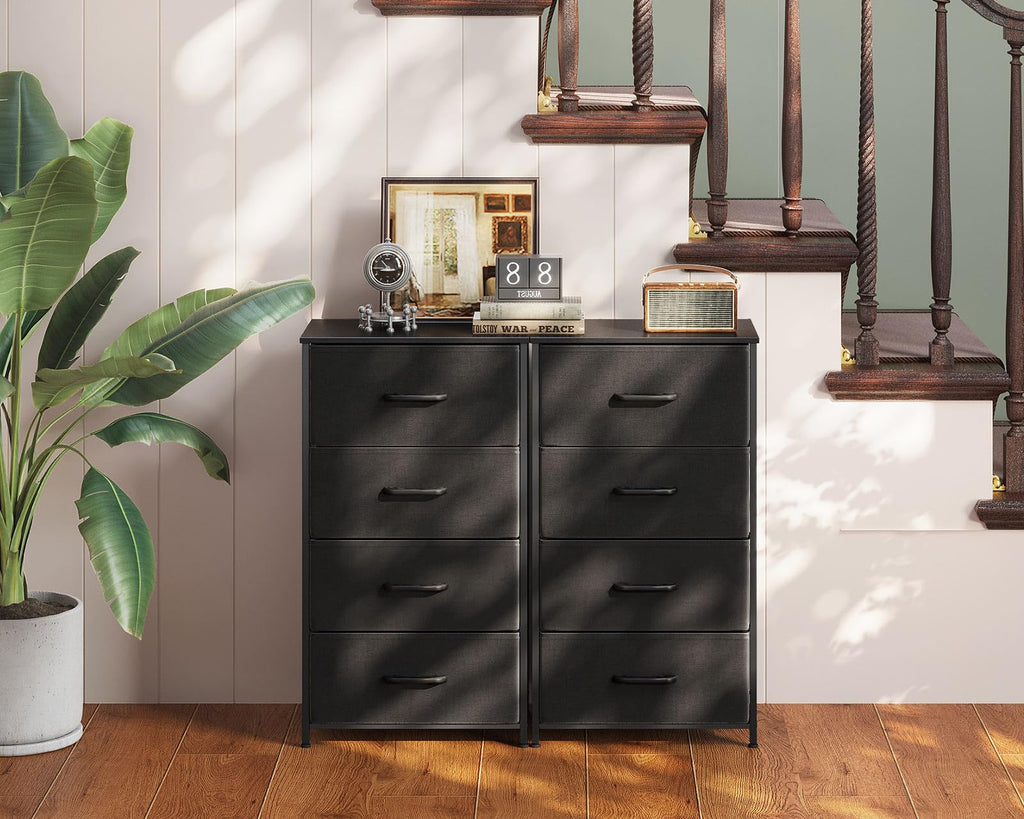 Black 4 Drawer Small Dresser H29757