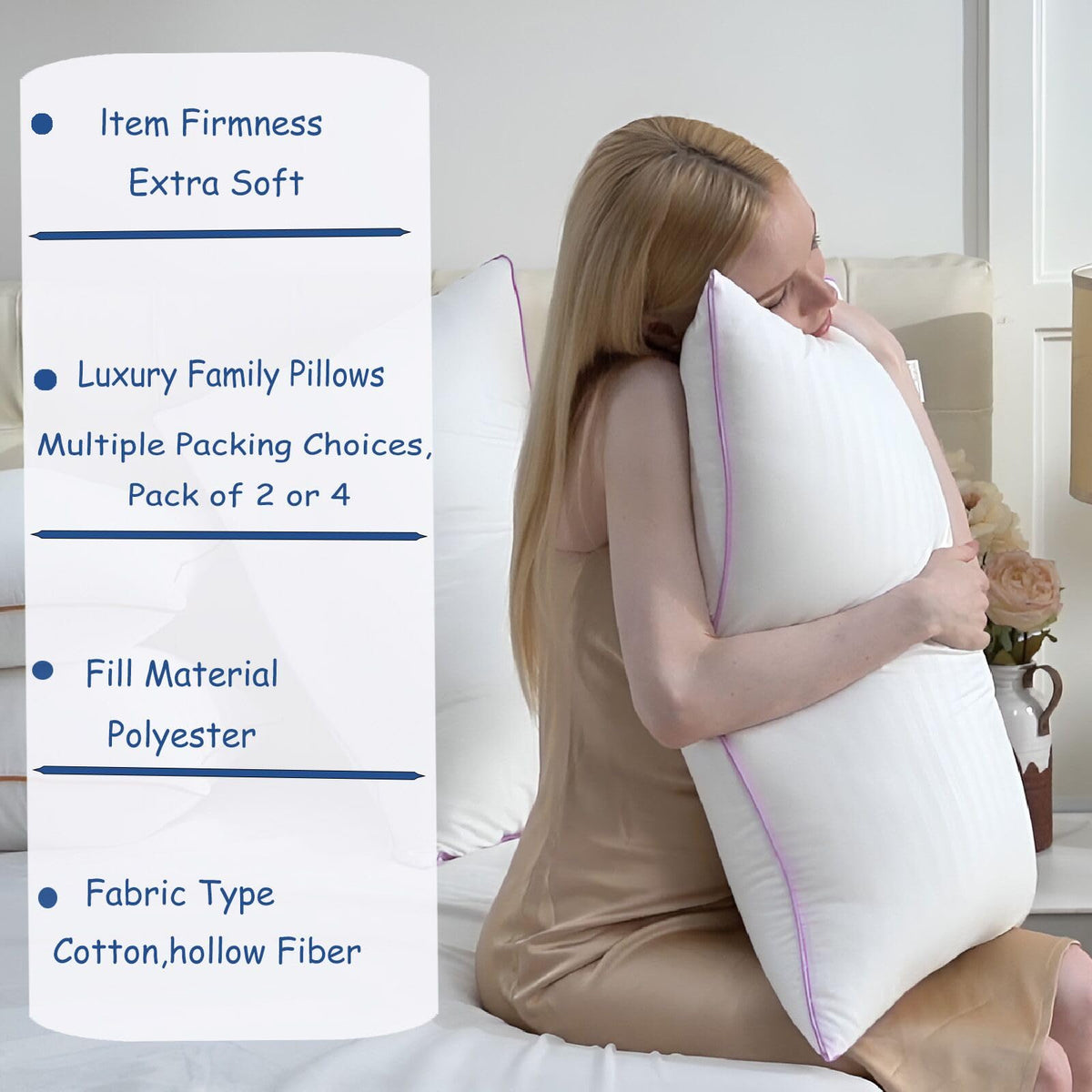 King Size Down Alternative Pillows Set of 2 S591