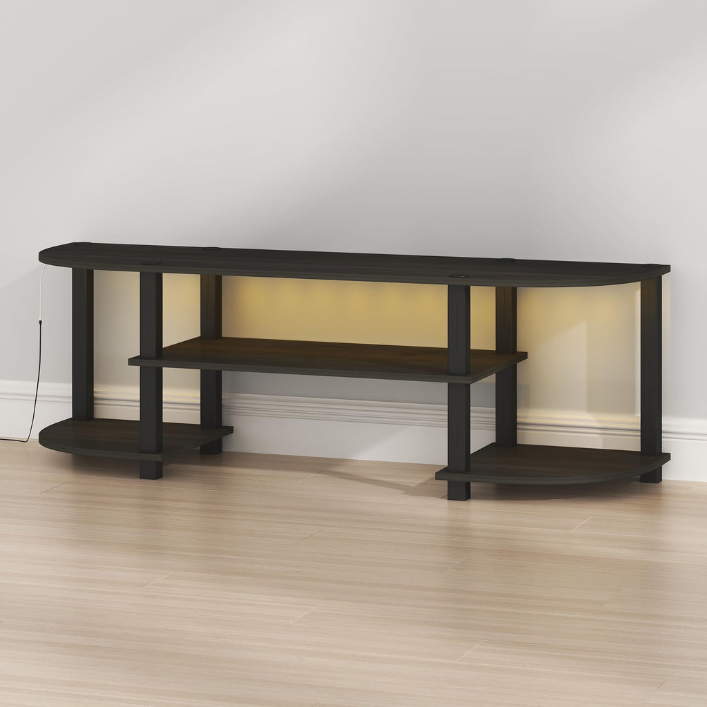 Black 3-Tier TV Stand for 55 Inch TV K97937