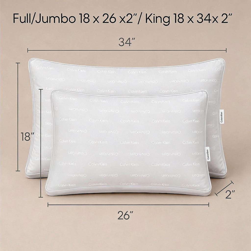 Queen Size Set of 2 Medium Soft Pillows X107094