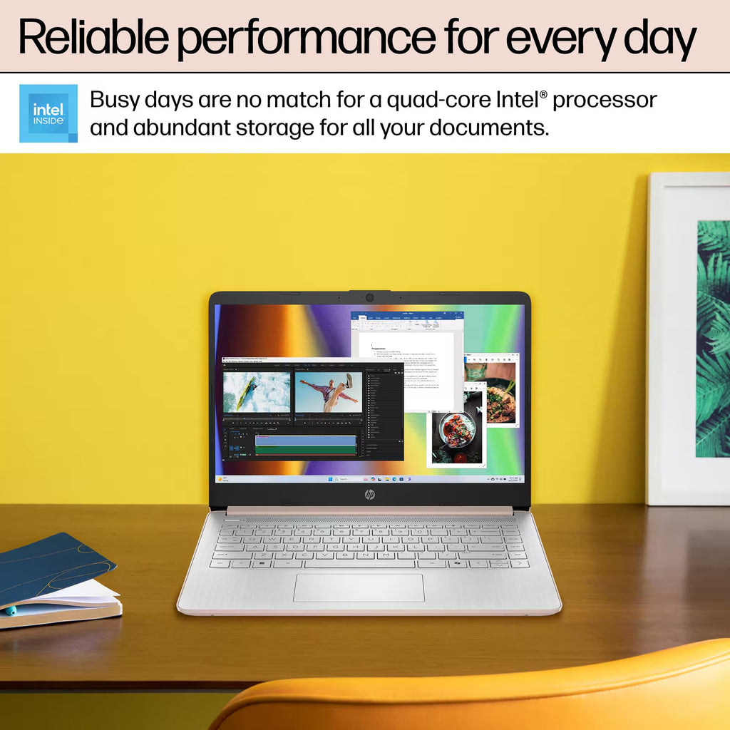 14” Rose Gold Laptop 16GB RAM 628GB Storage B355