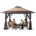 13x13 Pop Up Gazebo with Mosquito Netting Sidewall Y681595