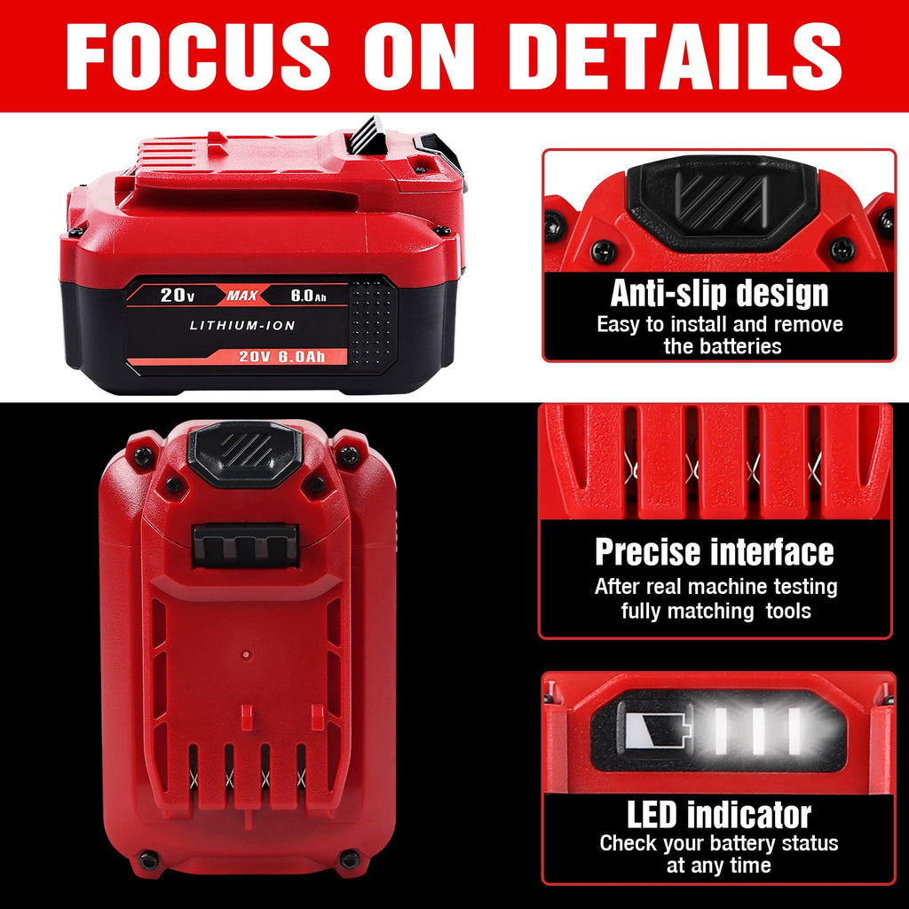 20V 6.0Ah Replacement Battery S4294