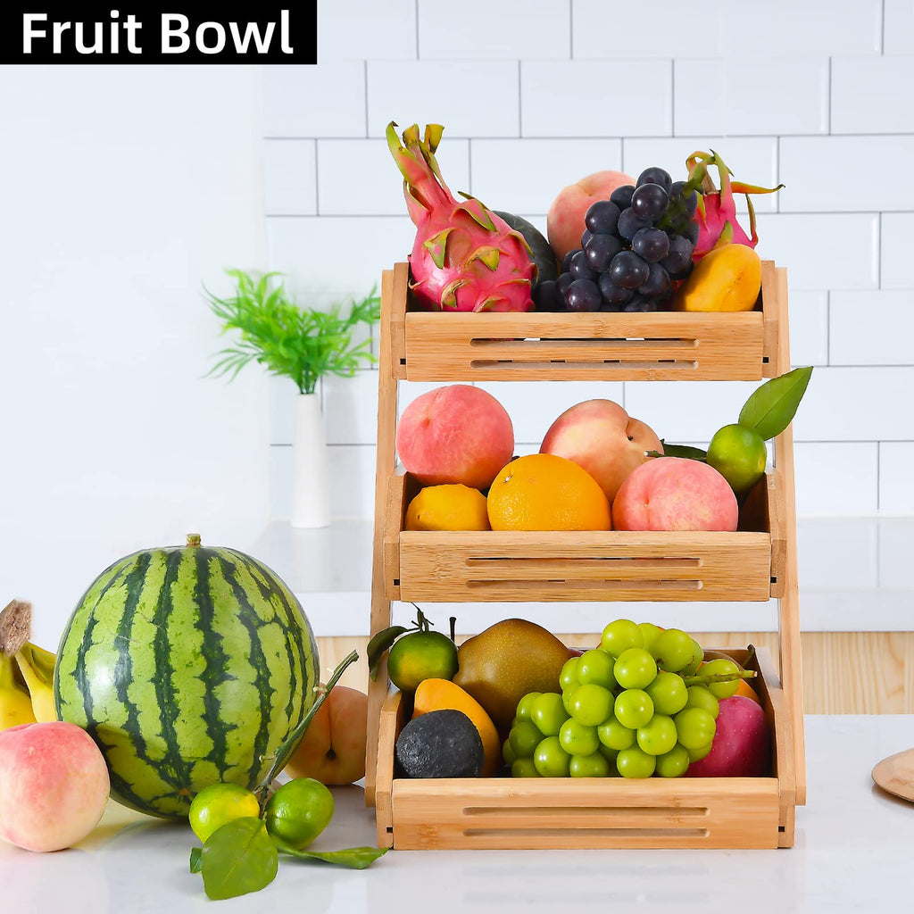 3-Tier Bamboo Fruit Basket L87304
