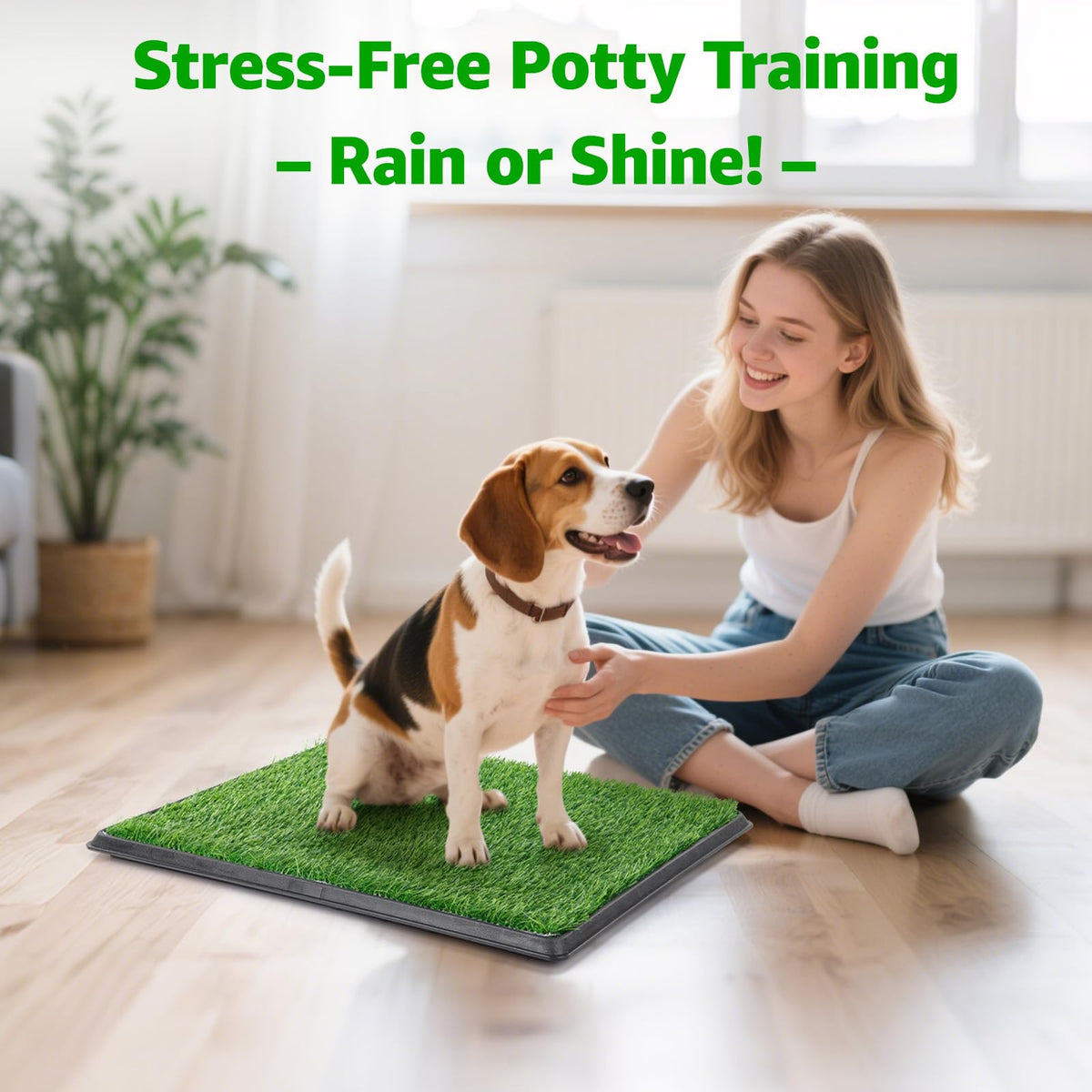 Portable Dog Grass Pad with Tray A57141