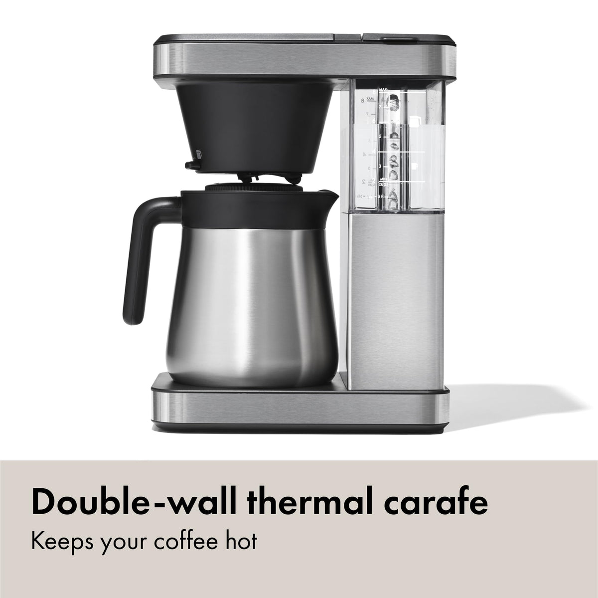 8-Cup Stainless Steel Thermal Carafe Coffee Maker E6336